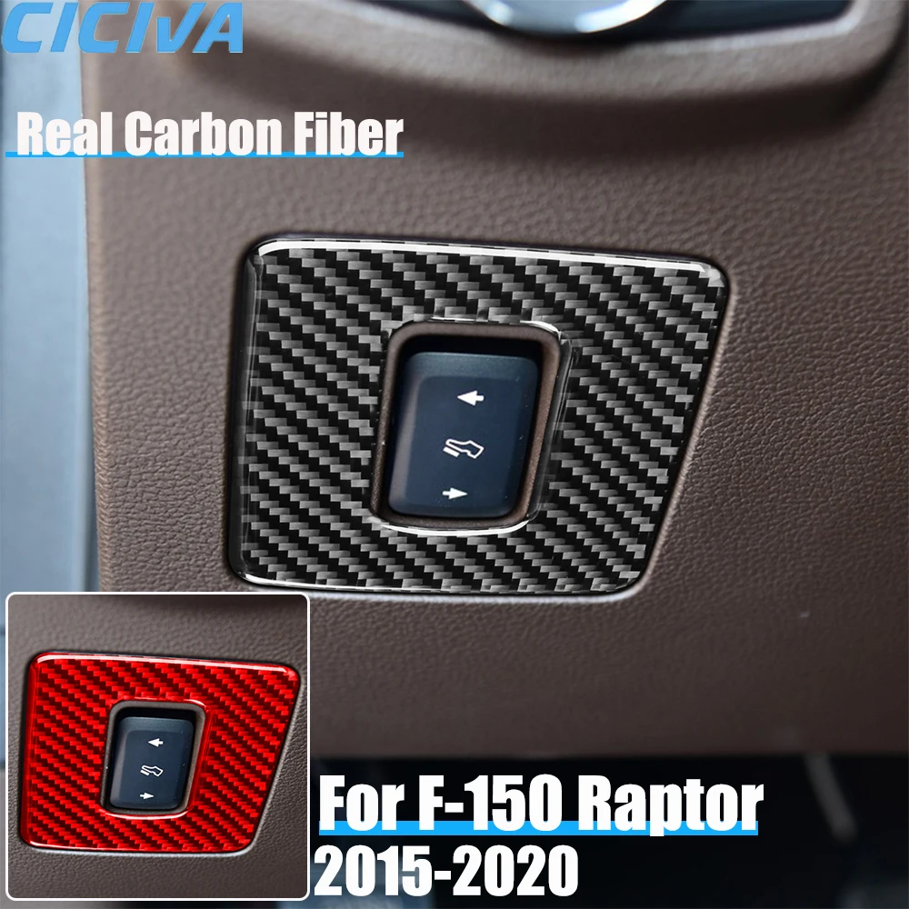 

Real Carbon Fiber Car Accessories Brake Adjustment Decorative Trim Cover Soft Sticker For Ford F150 SVT Raptor 2015-2020