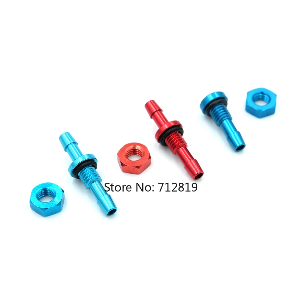 5 قطعة M6 المياه فوهة الألومنيوم استنزاف منفذ فوهة مياه التبريد الحلمة صنبور ل RC طائرة قوارب DIY ربط الملحقات