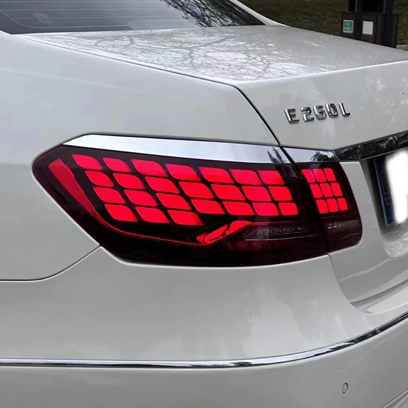 Dynamic Dragon Scale Taillight Assembly For Benz E-Class W212 2010-2015 Plug and Play Upgrade Auto LED Rear Lamp Accessoriesl
