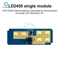 Hi-Link gorąca wyprzedaż nowy Mini HLK-LD2450 24G inteligentny ruch w domu do śledzenia moduł czujnika radarowego testowej prędkości kąta odległości