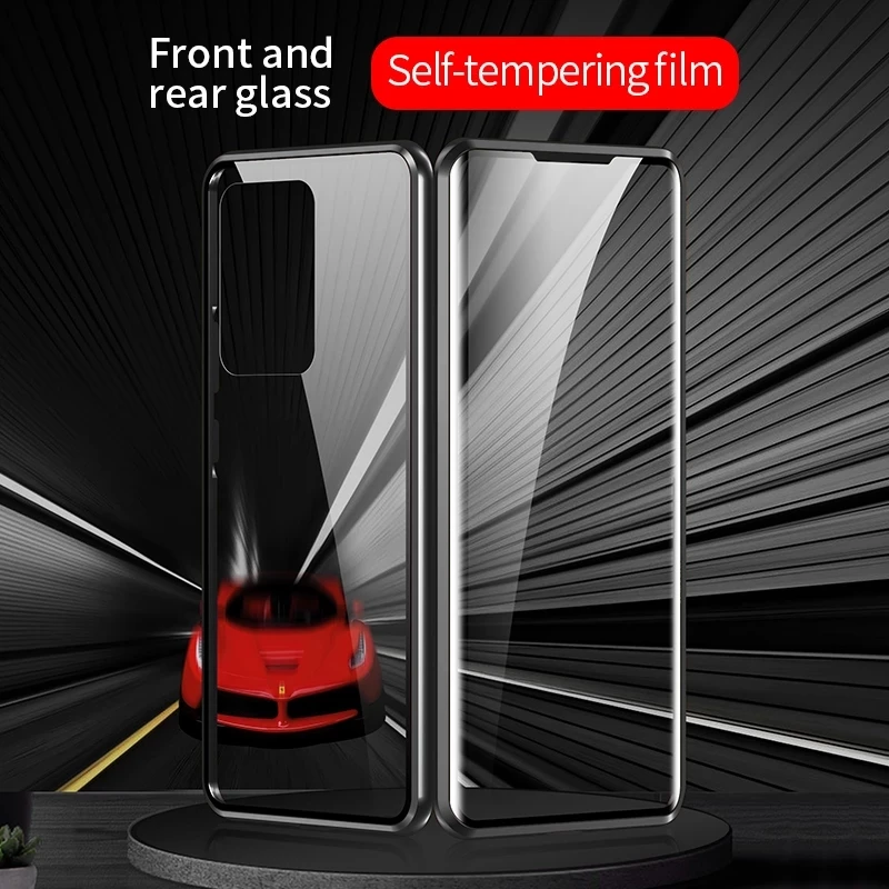 360 Full Protection Magnetic Case For Samsung A71 A51 A21S A52 A32 A12 S21 A50 S20 S21 S22FE Double Sided Glass Cases Cover