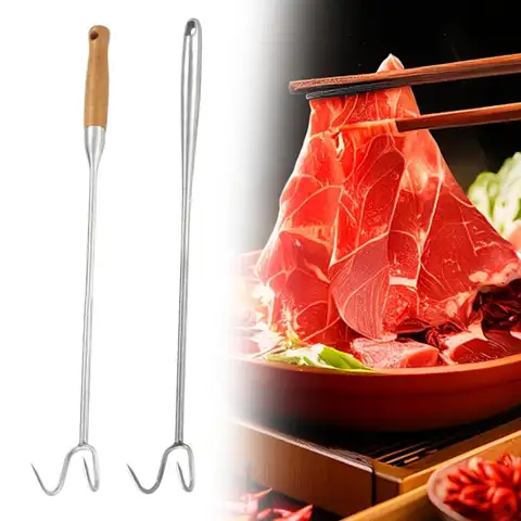 고기 뒤집게 후크, 가정용 바베큐 스테이크 그릴 후크, 소시지 야채 뒤집기 Best5