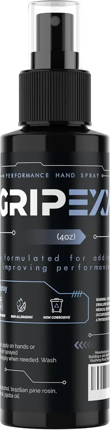 Sports Hand Grip Spray (4oz)- Boost Performance, Enhance Control and Maximize Grip - for Athletes: Tennis, Football, Pole Dancin