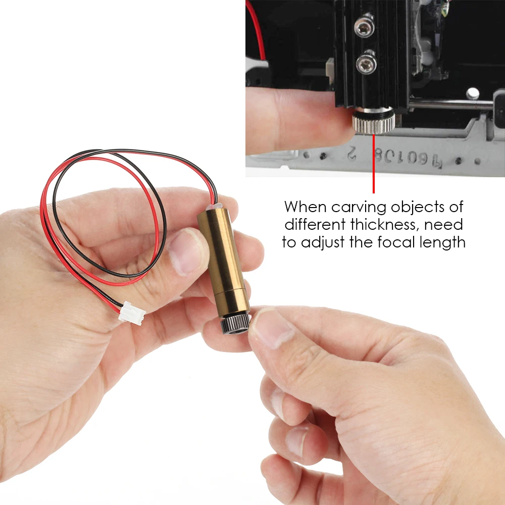 NEJE CNC KZ Laser Module 1500mW/2000mW/3000mw 445nm/405nm Laser Head Replacement Kit for DK-8-KZ DK-BL Laser Engraver