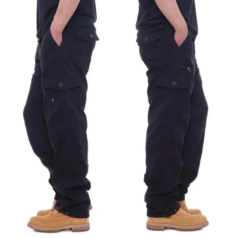 春秋メンズプラスサイズカジュアル迷彩ルーズフィットズボン若者作業服パンツ卸売