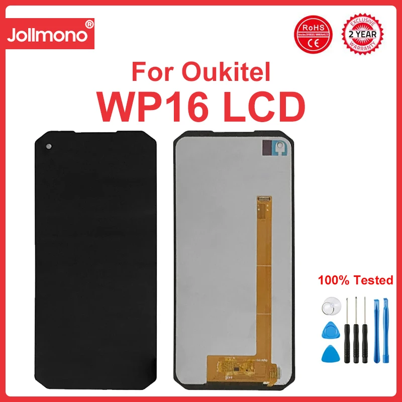 

6.39'' Screen Repair for Oukitel WP16 Cell Phone LCD Display Assembly Touch Panel Glass Digitizer Screen WP16 LCD