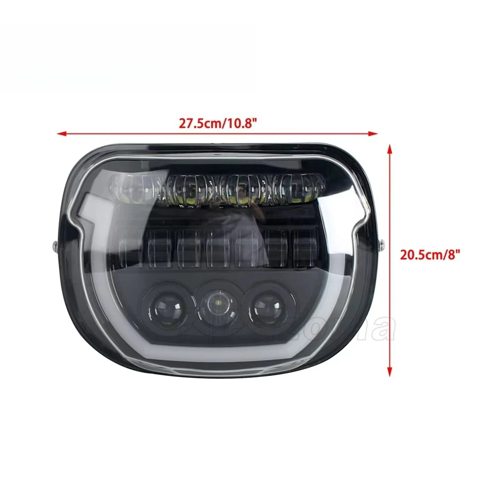 Motocross LED Front Headlight High/ Low Beam Daytime Running Lights for Touring Street Glide CVO/SE FLHXSE Model 2023-25 3