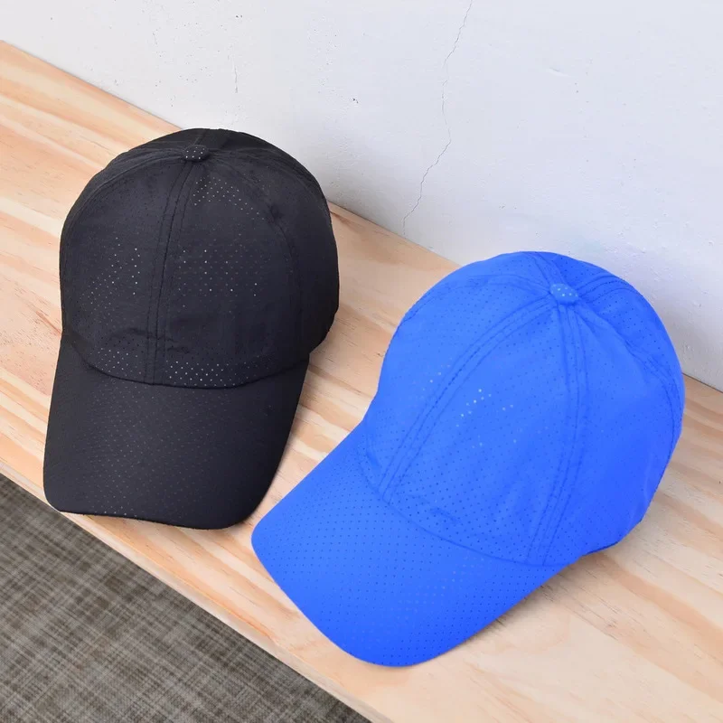 Fast Dry Summer Caps for Women Men Running  Cap Mesh Solid Color Outdoor Fishing Hiking Sport Hats Women Sunhat