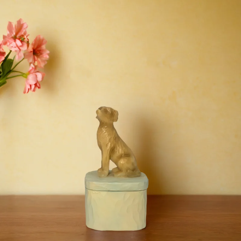 

Willow Sculpture Puppy Love My Puppy Handmade Crafts Home Office Decorative Statue Suitable for dog lovers best gifts storage