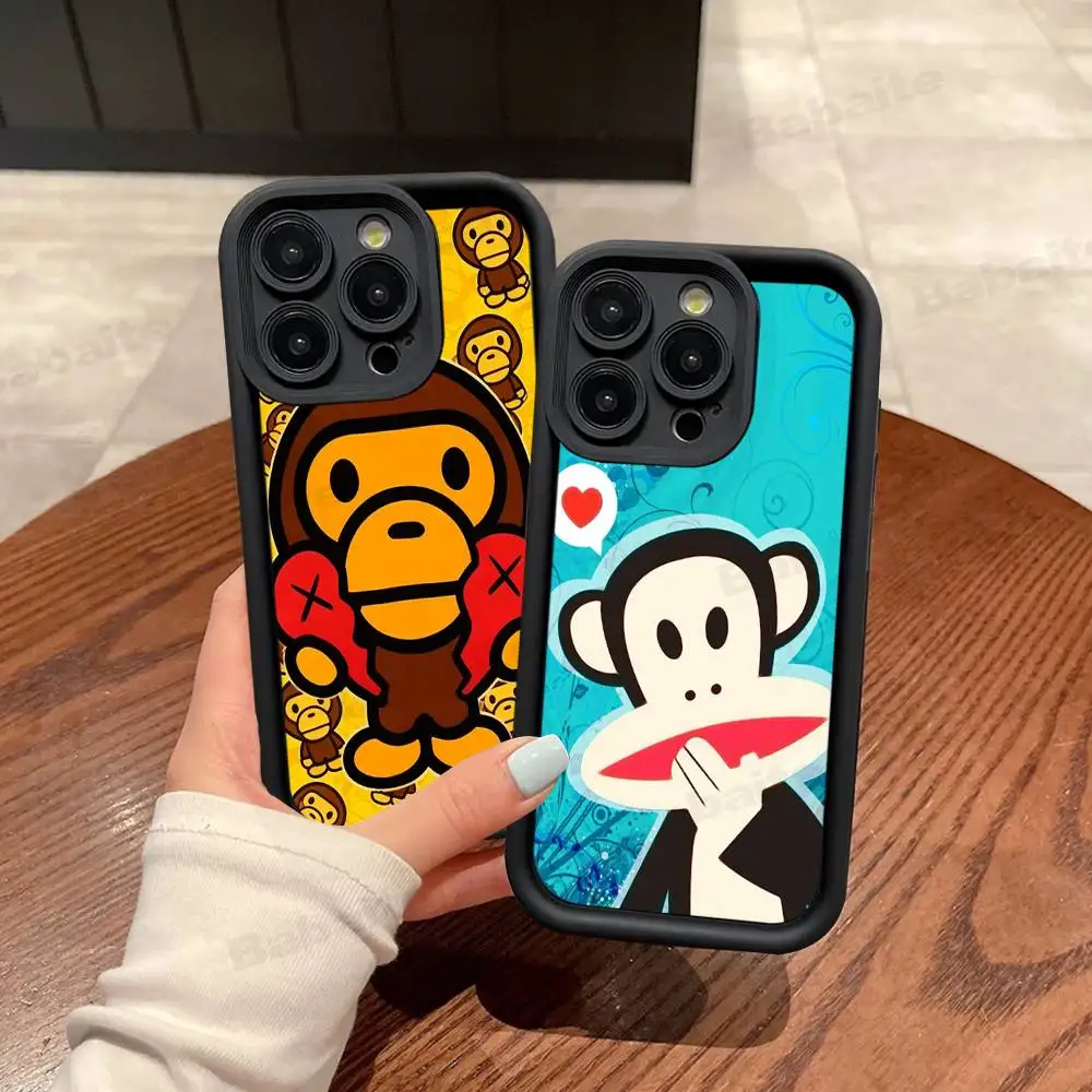 Классический модный чехол для телефона с логотипом P-Paul F-Frank для iPhone 11 12 13 16 15 17 14 Pro Max, мягкий силиконовый чехол-футляр