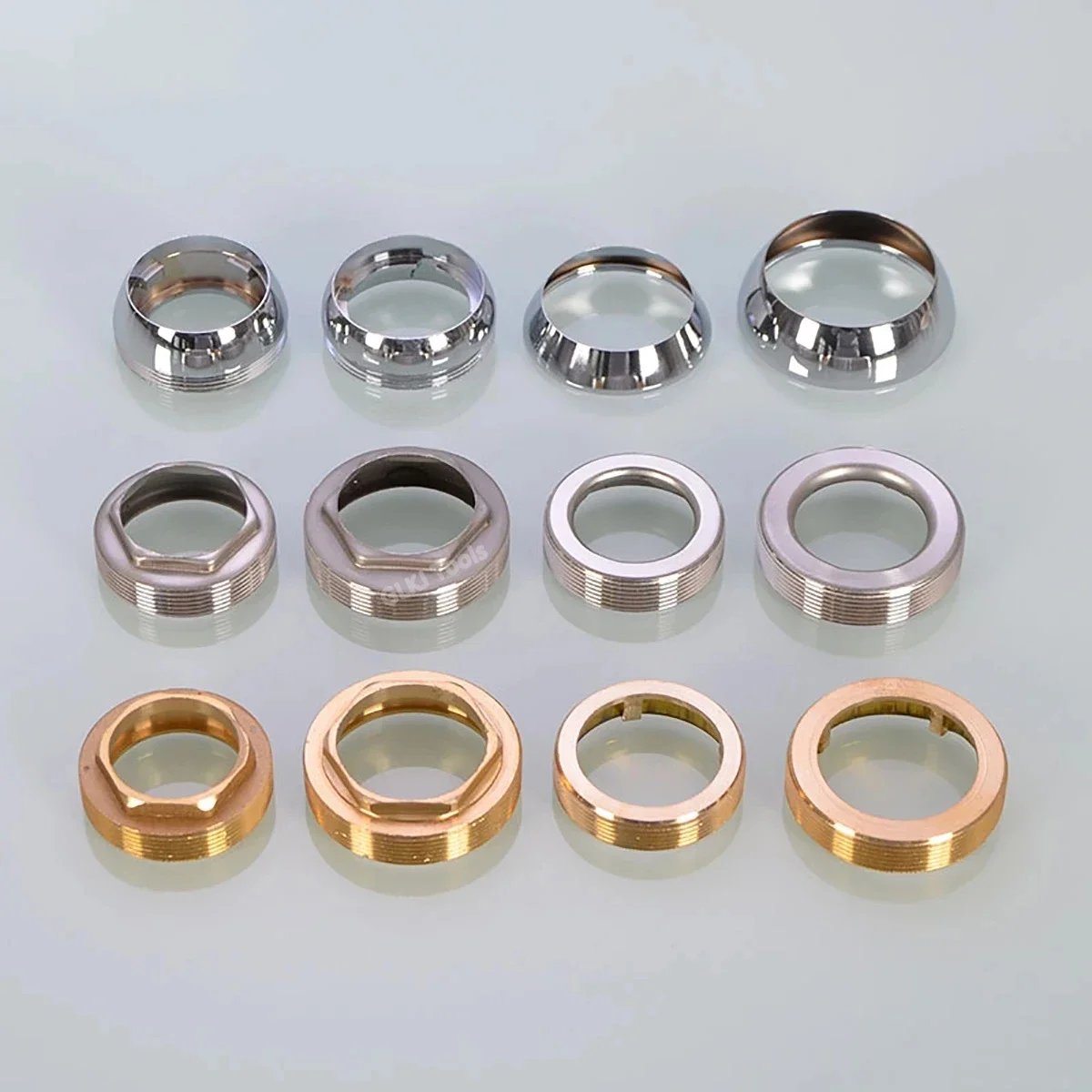 1PCS 35/40มม.ก๊อกน้ำ Spool Gland ห้องครัวก๊อกน้ำติดตั้งฝักบัว Fixing Cap ทองแดงฝาปิดถ้วยตกแต่ง