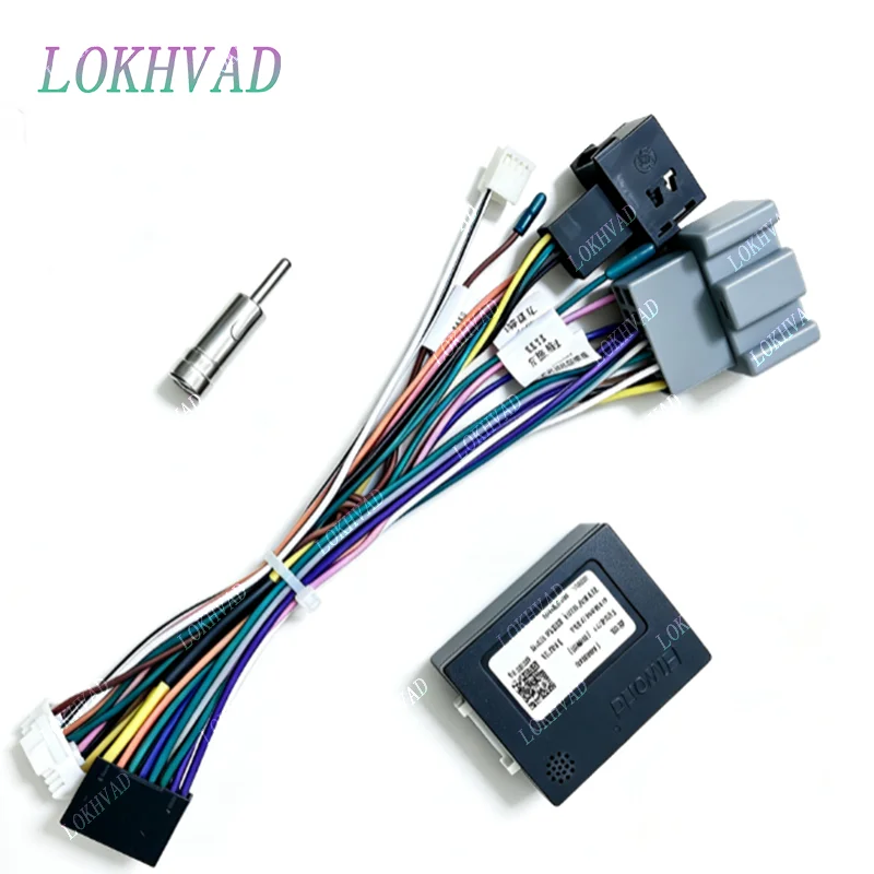 For Ford Fiesta 2009 - 2012 16Pin Harness Adapter Android Player Multimedia Stereo Cables Canbus Canbox DVD Radio GPS Power Cord
