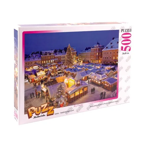 Puzz 500 Piece Winter Market Jigsaw