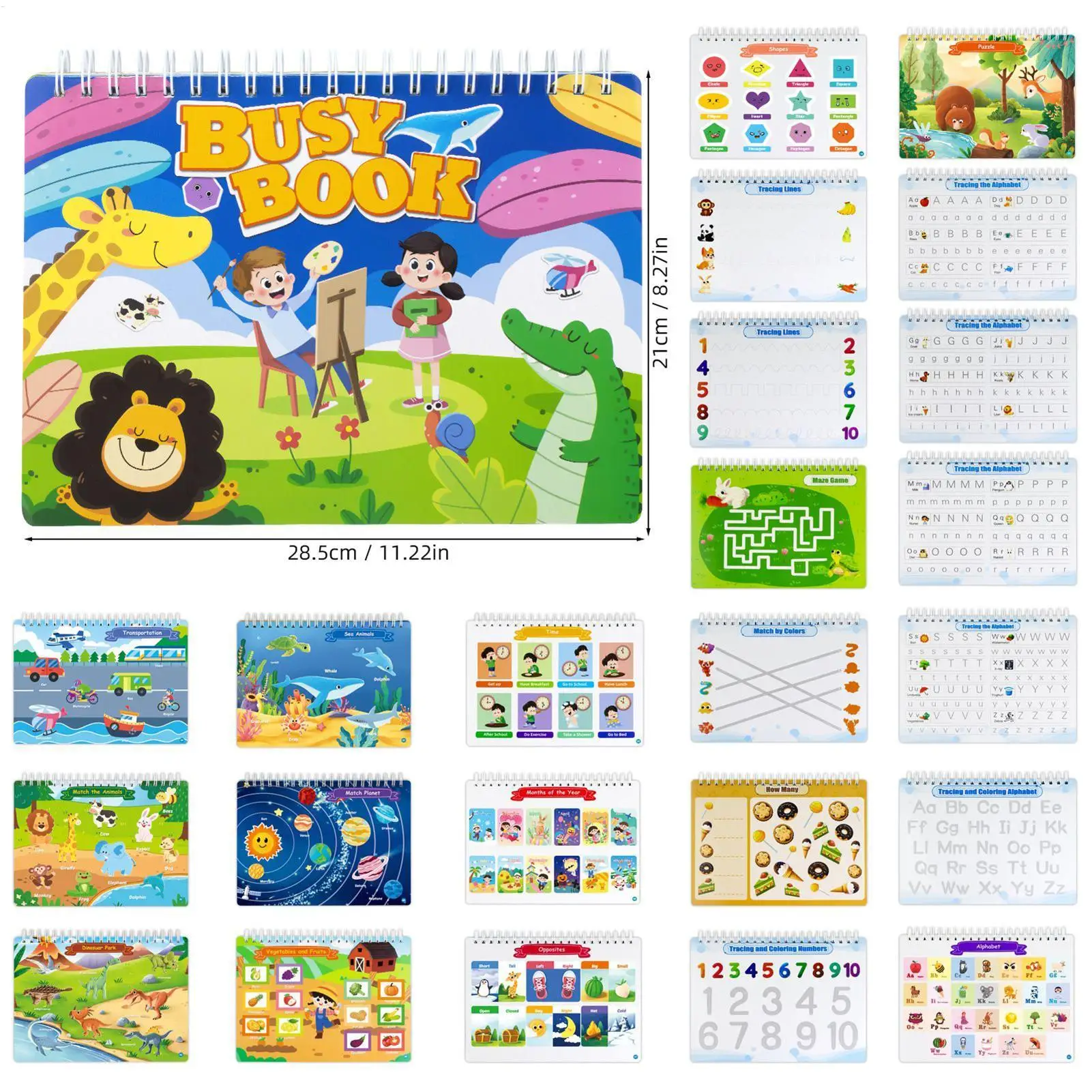 كتب الأنشطة للأطفال ألعاب التعلم ألعاب تعليمية كتب الكتابة ألعاب أنشطة السفر للتعليم والترفيه المنزلي #6