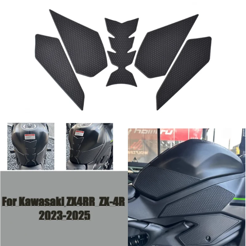 

For Kawasaki ZX 4RR 4R 2023-2025 Tank Traction Side Pad Gas Fuel Knee Grip Decal ZX-4R ZX-4RR ZX4RR ZX4R Motorcycle Stickers NEW
