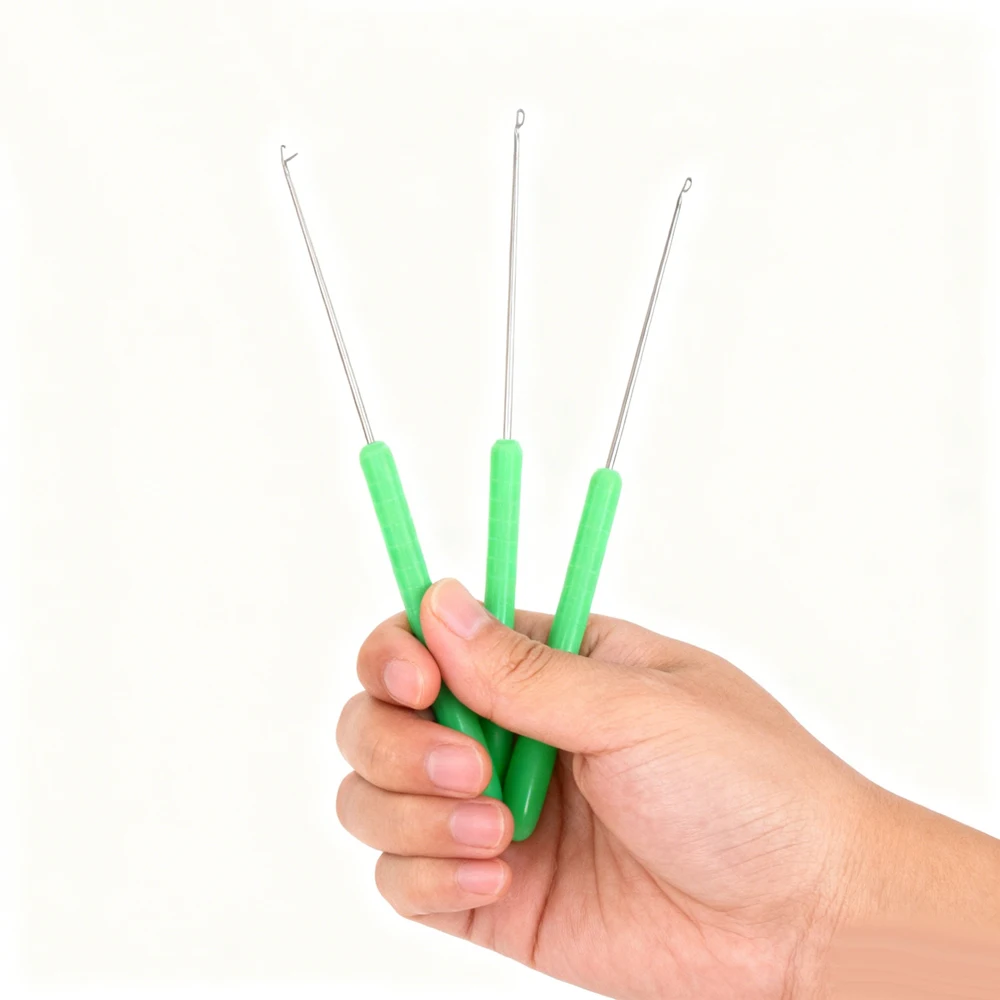 3 قطعة/المجموعة علف الاسماك خيوط الإبر الطعوم إبرة أداة مجموعة الكارب الصيد الحفر مزلاج هوك الطعم كبير الكارب الصيد اكسسوارات