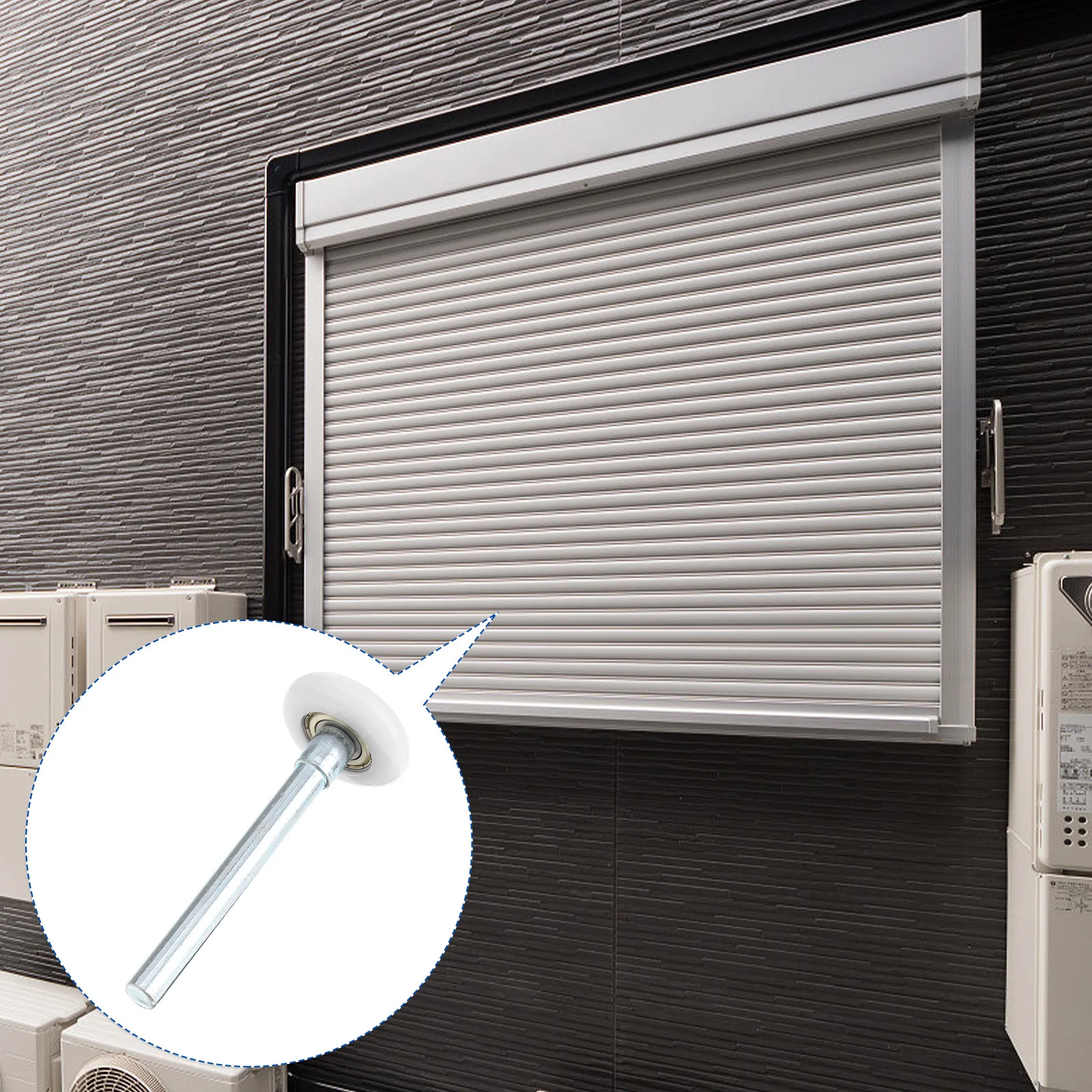 

Nylon Garage Door Rollers Heavy Duty Ball-Bearing Wheels Stem Design Replacement for Garage Doors Smooth Rolling