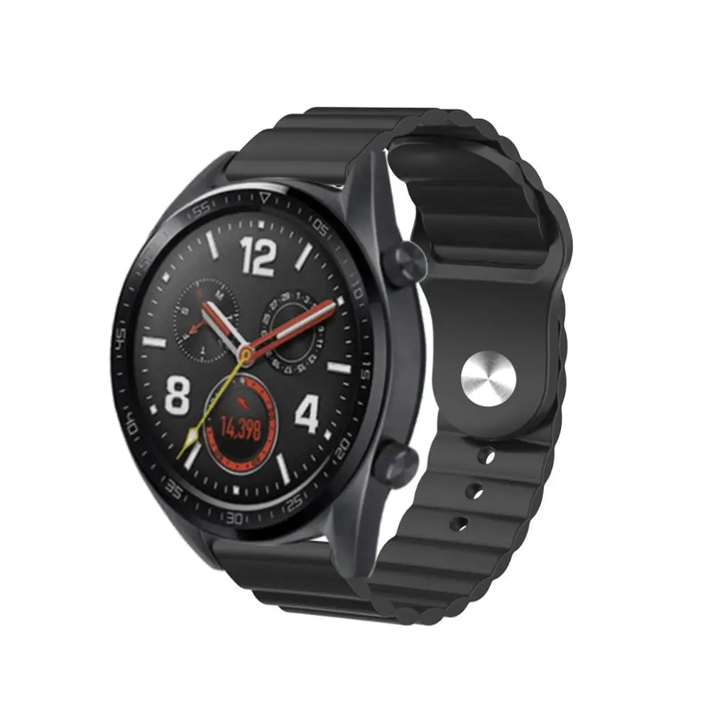Cinturino in silicone con motivo a onde da 22mm 20mm per Samsung Galaxy Watch 3/4 Huawei watch 3/GT2 bracciale sportivo Amazfit GTR/Stratos Belt