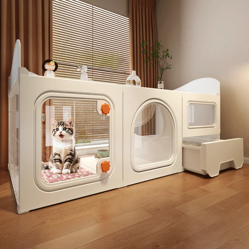 

Modern Villa Cat Accessories Bed Cats Sandbox For Cat Beds And Furniture Accessories For House For Cats Supplies Pet Products
