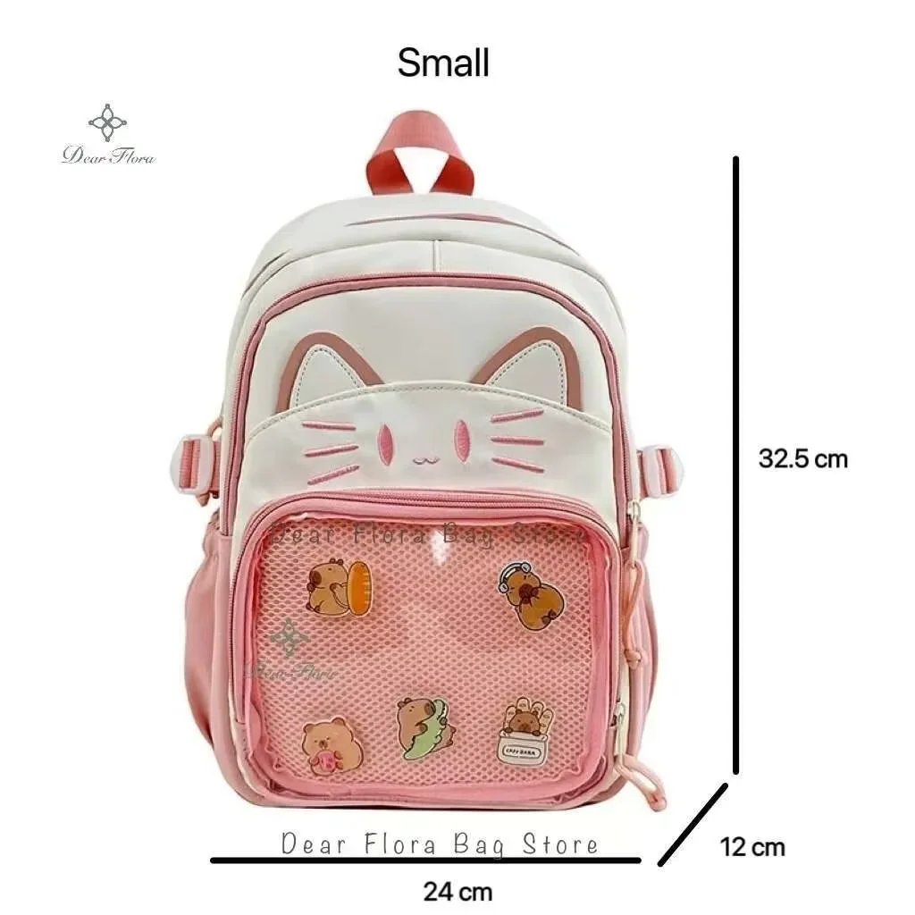 Y2K Cute Cat Ita Backpacks Large Capacity Knapsack Casual  display picture 1