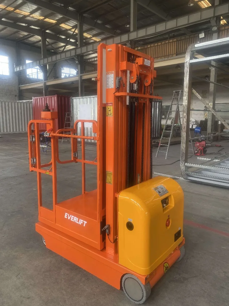 Aerial Order Picker Self Propelled Full Electric 3/4m Lifting Height Mobile Elevating Platform For E-commerce Warehouse Picking