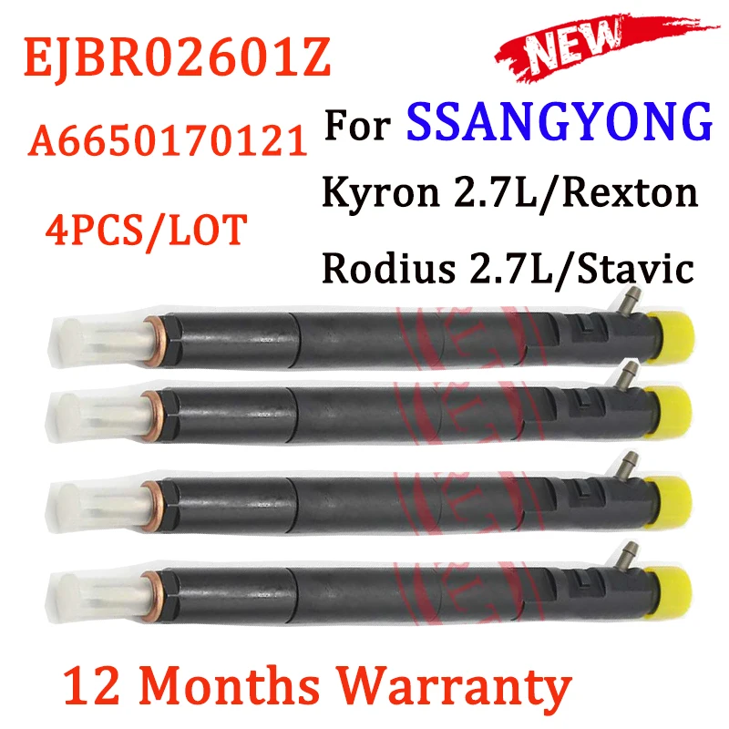 

ORLTL EJBR02601Z (A6650170321) New Common Rail Injector A6650170121 R02601Z 2601Z for SSANGYONG Kyron Rodius Stavic 2.7L