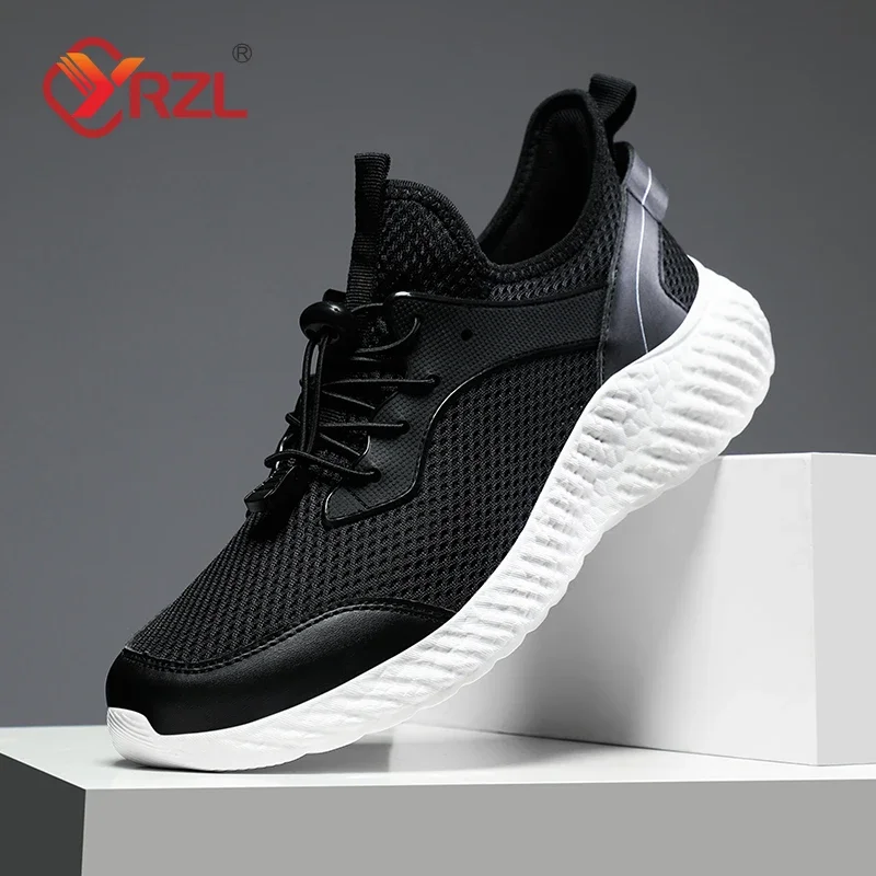 

YRZL Casual Sports Shoe for Men Mesh Breathable Sneakers Leisure Sneaker Walking Shoes Plus Size Lightweight Running Men's Shoes