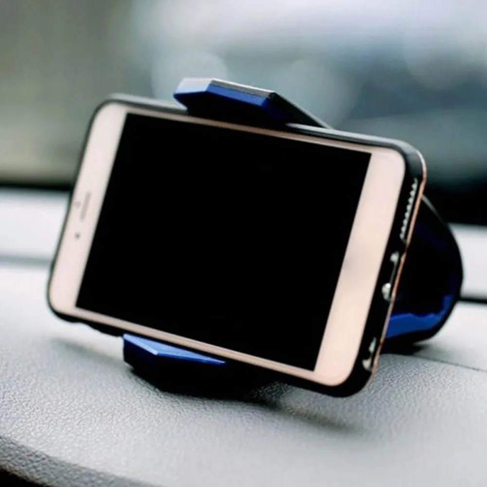 

Держатель для телефона с GPS, пластиковый многоразовый держатель 110*65*42 мм, черный, синий, подставка для приборной панели автомобиля, практичная подставка для сотового телефона