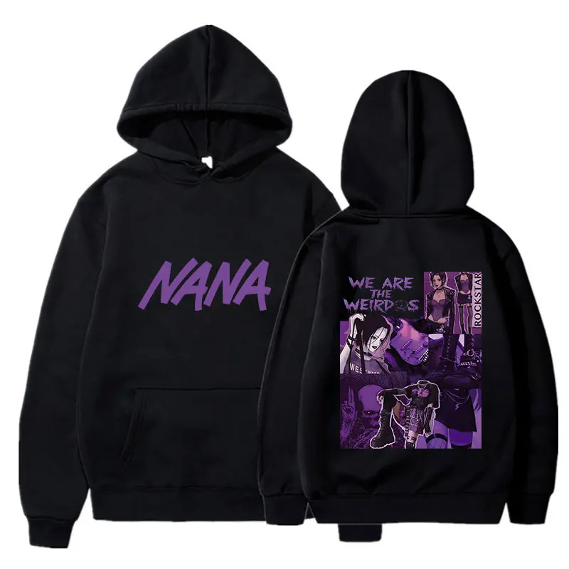 Anime Nana Osaki Hoodies Unisex Wholesale Hip Hop 11 Color Hooded Sweatshirt Fashion Casual Harajuku Pullover For Men Women