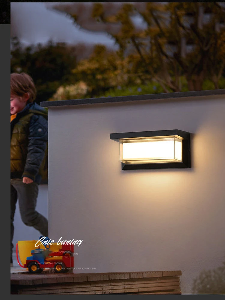 S hnutí senzor zeď lehký outdoorové osvětlení 20W zeď lampa outdoorové IP65 vodotěsný LED zeď lampa porche balkon sad AC220V