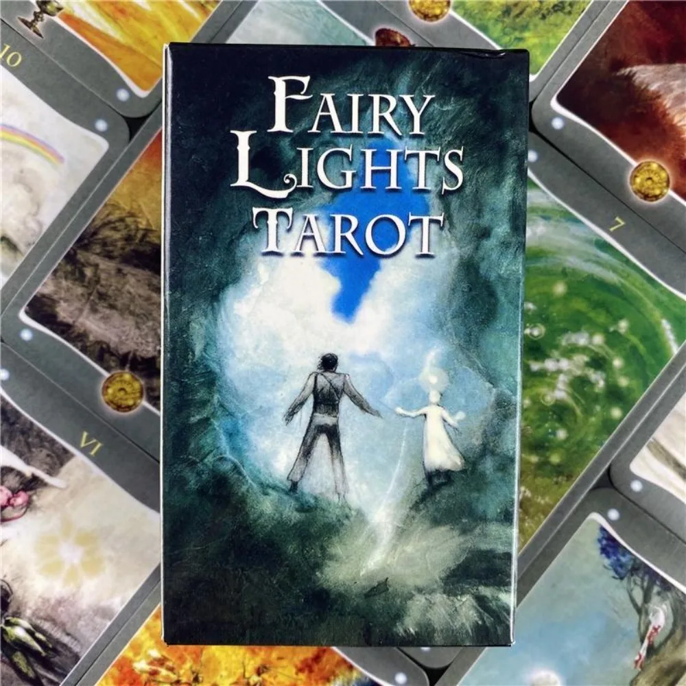 10.3*6cm Fairy Lights Tarot Cards 78 Pcs English Deck for Fate Divination Playing Cards