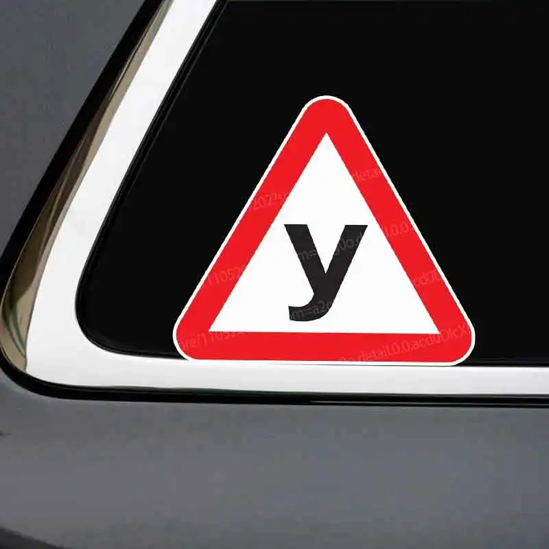 

Водонепроницаемые наклейки для начинающих водителей - виниловые наклейки с логотипом для студентов-водителей на задние стекла и бампер HE02