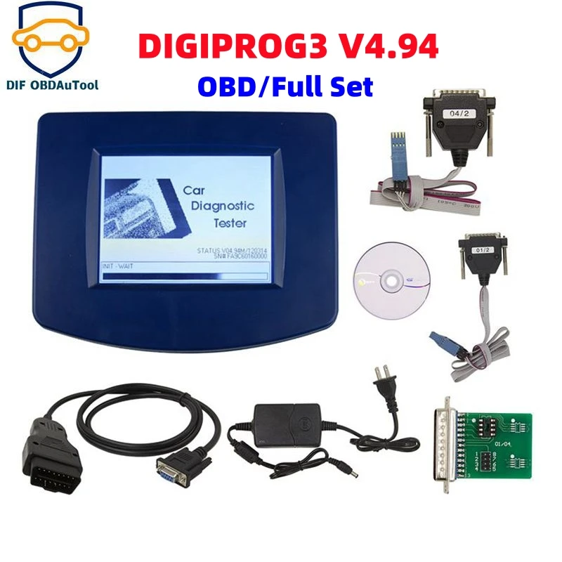 Digiprog 3 Full set V4.94 Odometer Programmer DigiprogIII Mileage Tool for Multi-Cars with FTDI FT232BL EU/US Plug