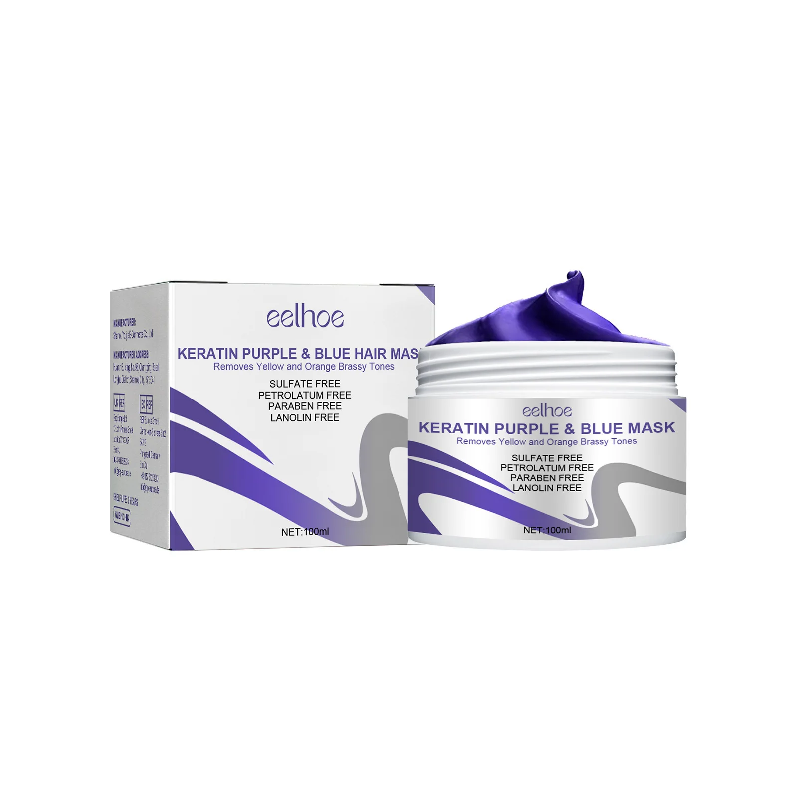 Keratin Hair Mask Soft Smooth Damaged Hair Repairing Dry Scalp Treatment Frizzy Remove Yellow Tone Moisturizing Hair Shiny Cream