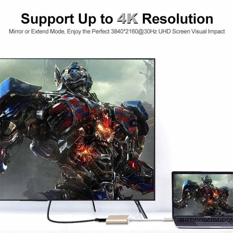 4K HDMI 호환 USB 3.0 포트가 있는 3 in 1 USB-C 허브 Mac Pro/Air Huawei Samsung 노트북용 PD 빠른 충전 도킹 스테이션