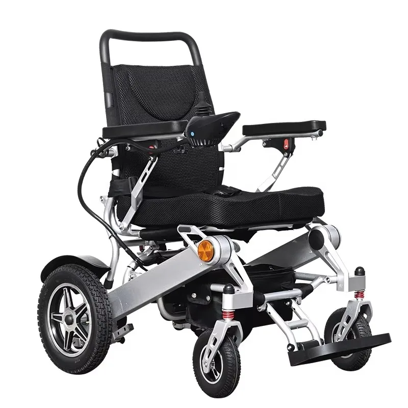 

Medical Lightweight Folding Electric Wheelchair for Elderly Remote Control Lithium Battery