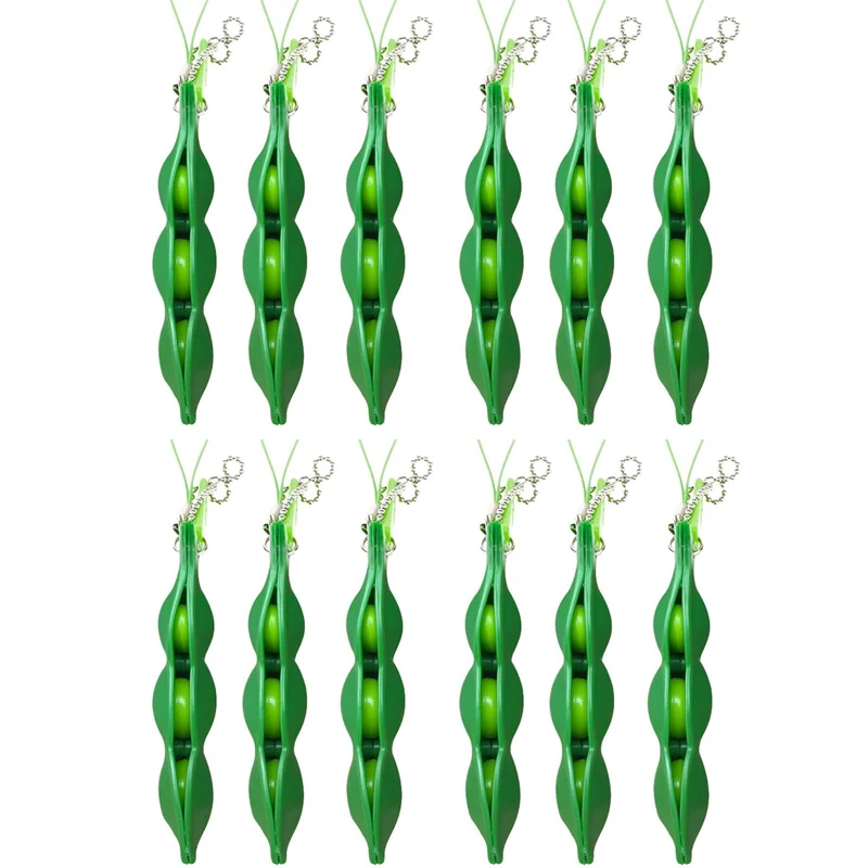 12PCS Pea Poppers Fidget Toy Stress Relief Squeeze Zintuiglijk Autisme Volwassenen en kinderen Regalos Cumpleaños Niños Para Invitados