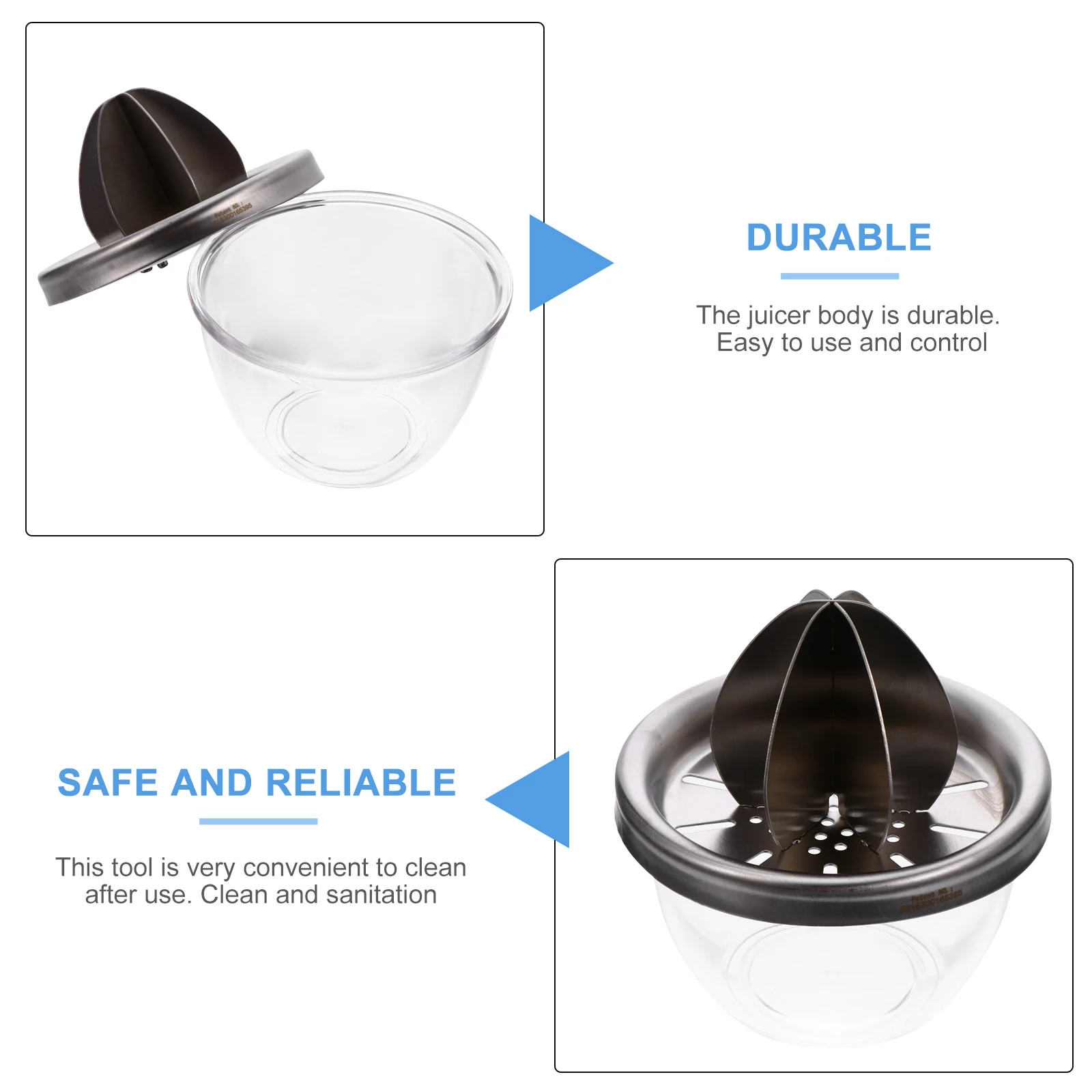 

Stainless Steel Juicer Manual Squeezer Fruit Juice Maker Lemon Extractor Portable H Operated Kitchen Gadgets Gifts