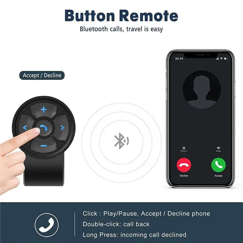B29C-Car Bluetooth Smart Remote Control With Strap Wireless Controller For Car Bike Motorbike