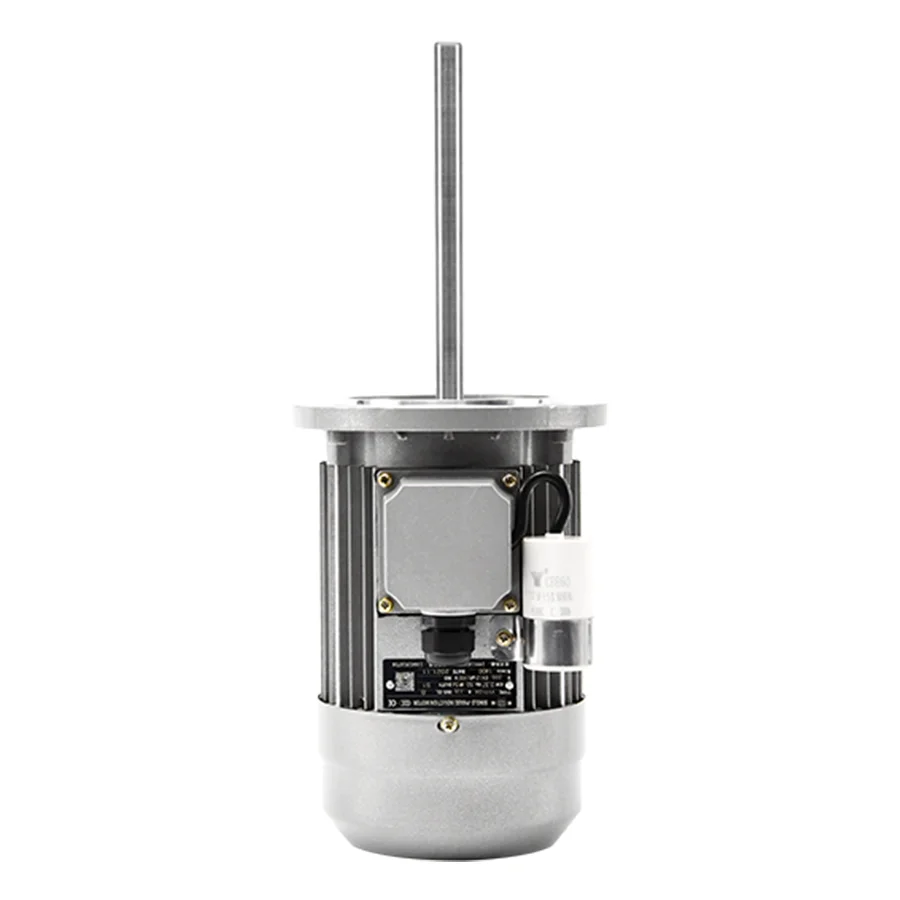 370W Long Shaft AC Motor 220V With Fan Impeller, Matching Wind Wheel For Industrial Oven Drying Equipment