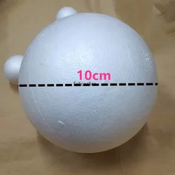 Wholesale 10cm 12pcs Natural White Styrofoam Round Balls Craft Ball Foam Ball DIY Handmade Painted Balls