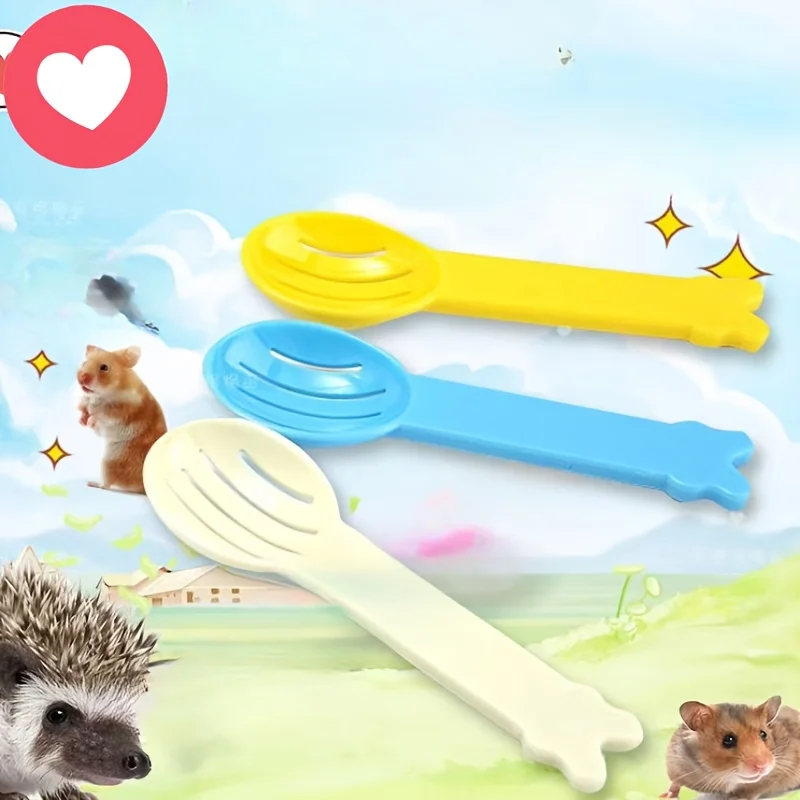Hamster Litter Scoop Random Color Pet Cleaning Tool Efficient Urine Stain Removal Small Animal Bathroom Helper
