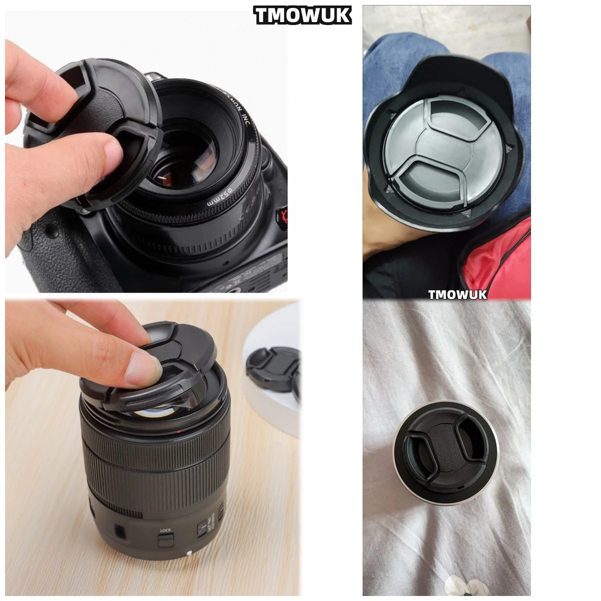 

For Nikon D3 D3S D3X D4 D4S D5 D6 D70 D70s D80 Camera Lens Cap Protective Cover Center Pinch Snap-on 49mm 52 55 58 62 67 72 77 8