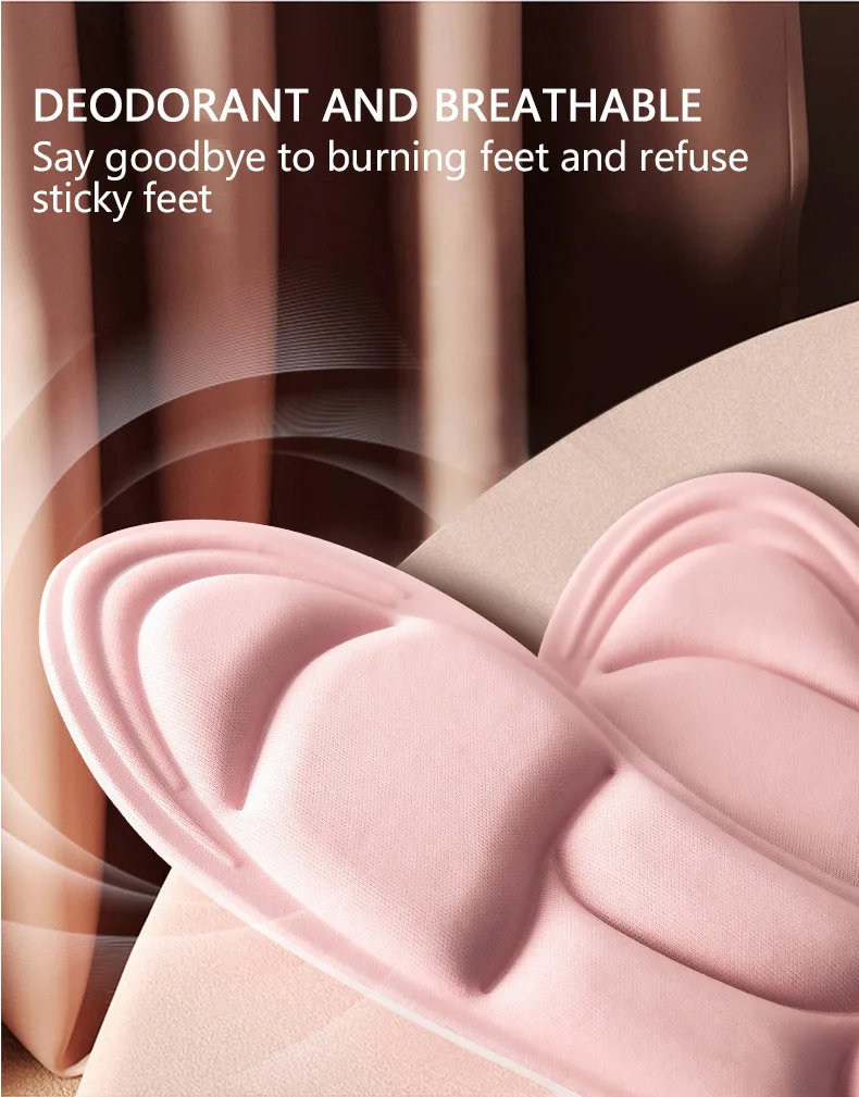 5D Massage Memory Foam Einlegesohlen Für Schuhe Sohle Atmungsaktive Kissen Sport Lauf Einlegesohlen Für Füße Orthopädische Einlegesohlen – Detail 4