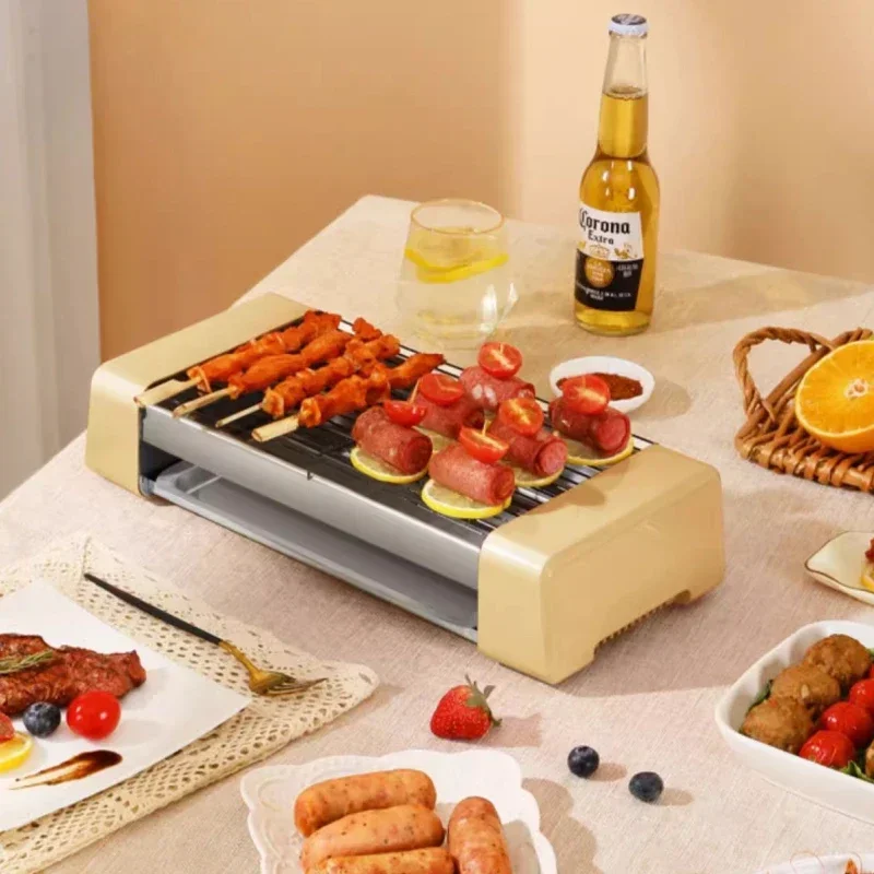 Electric sausage maker with grill rack, 220V, small household/dormitory automatic hot dog maker, multi-functional 3-in-1