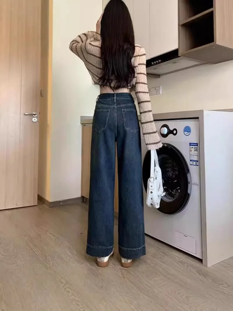 ワイドレッグパンツ 若い女性 エレガントな女性用 秋 刺繍 レギュラーフィット レディース プロフェッショナル パッチワーク コーデュロイ ニット ジャカード インス