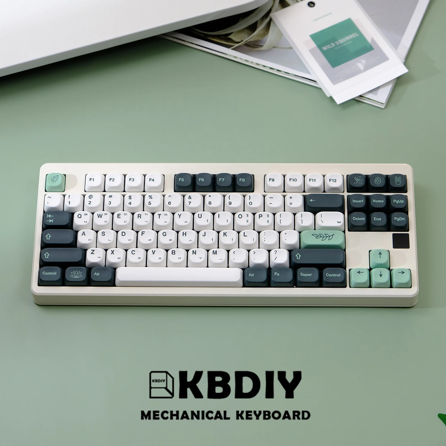 KBDiy 131Keys/Set GMK Keycap PBT KOA Profile GMK Botanical Keycaps for Mechanical Keyboard Keycaps DIY Custom for GMK75 67 61 87