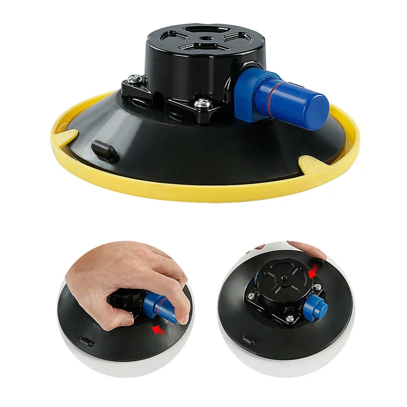 6 Inch Vacuum Suction Cups Glass Metal Boats Rvs Vehicles Mount Base Hand Pump Glass Sucker Repair Hand Tools G1/4