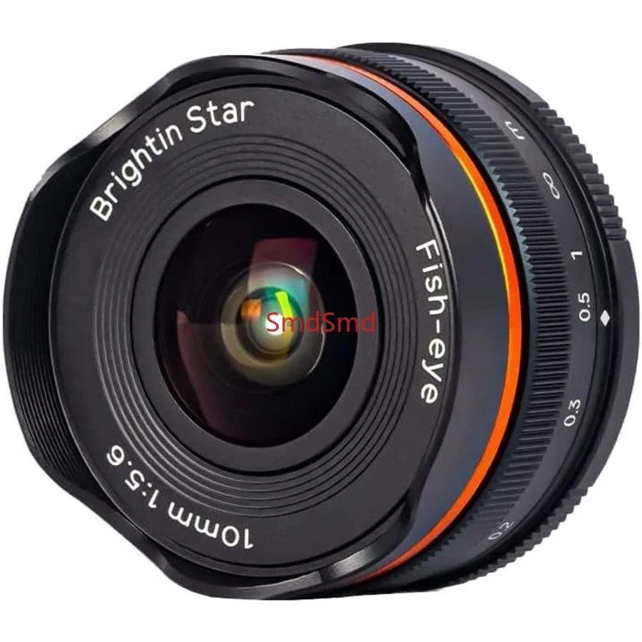 10mm F5.6 Fisheye Lens Manual Focus Prime Lens for Sony E Mount APS-C Mirrorless Cameras ZV-E10 A6400 A6000 A7 Se