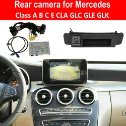 Reverse Camera For Mercedes W205 W212 X253 X204 Class A B C E CLA GLC GLE GLK ML Front Cam Backup Decoder Plug&Play No Need Code